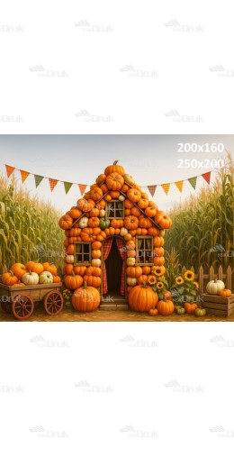 Tło fotograficzne Jesień, Dynie J_208